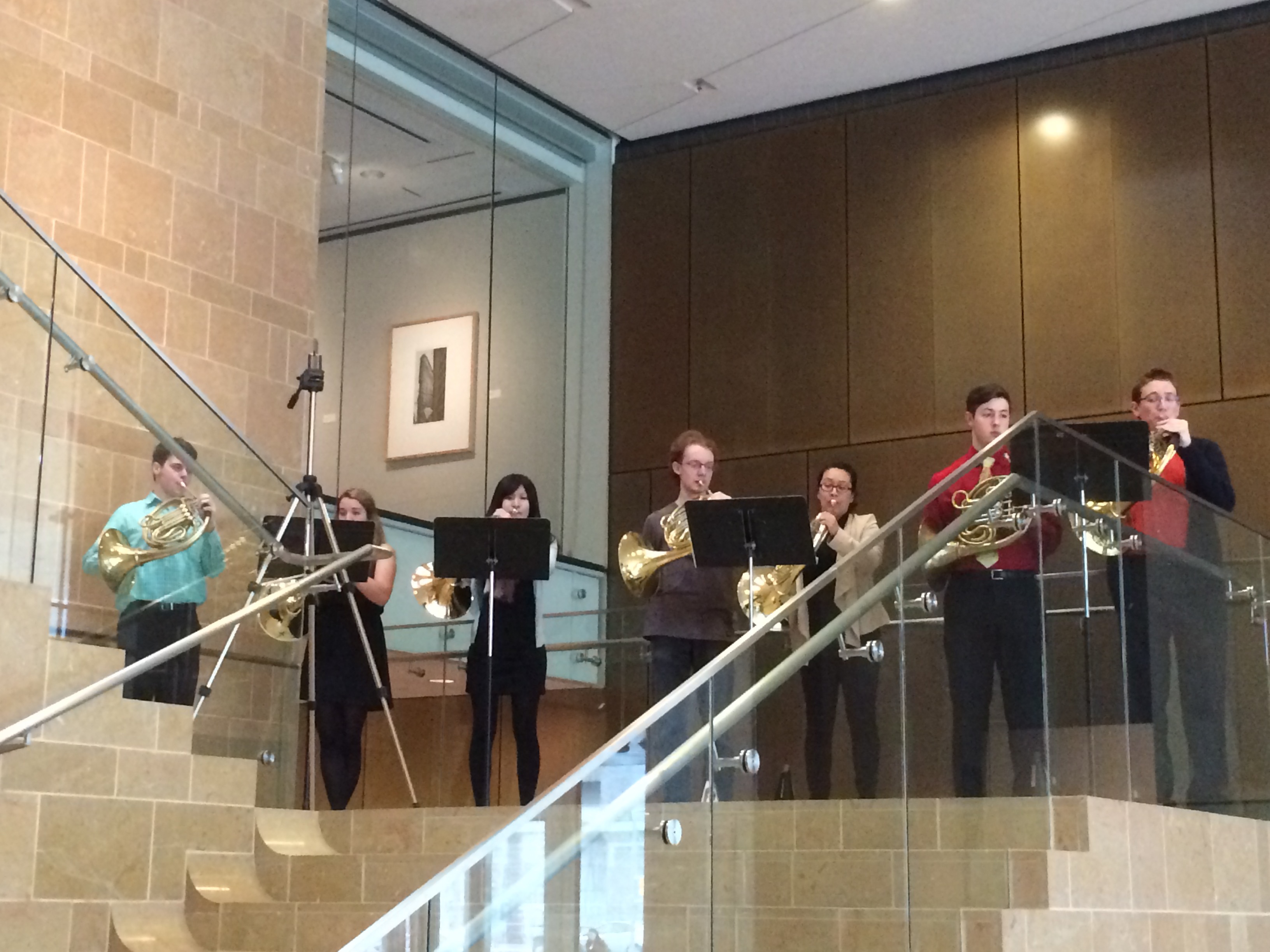 Horn Choir in performance